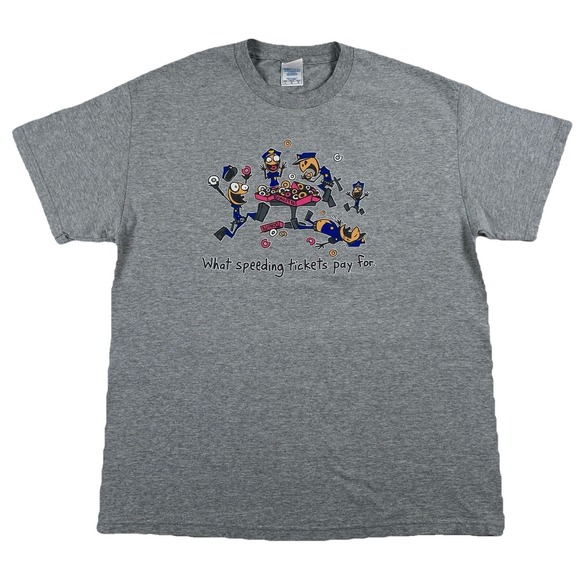 tennessee river Other - What Speeding Tickets Pay For Cops Donuts Funny T-shirt Y2K Men's Large